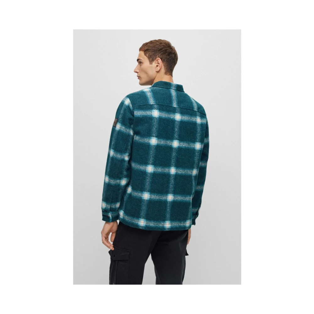 Hugo Boss Casual overhemd lange mouwen groen Green Heren