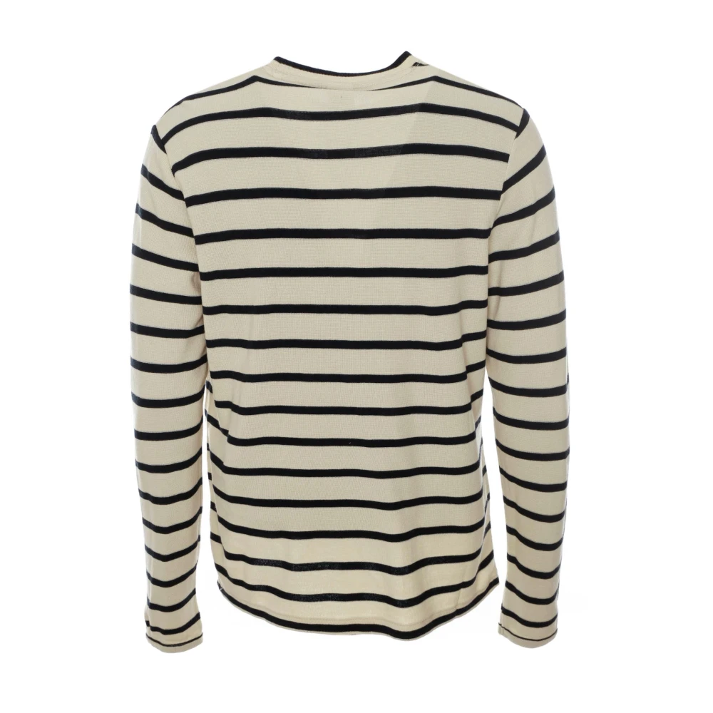 Nn07 Wafel Gebreide Longsleeve Shirt Green Heren