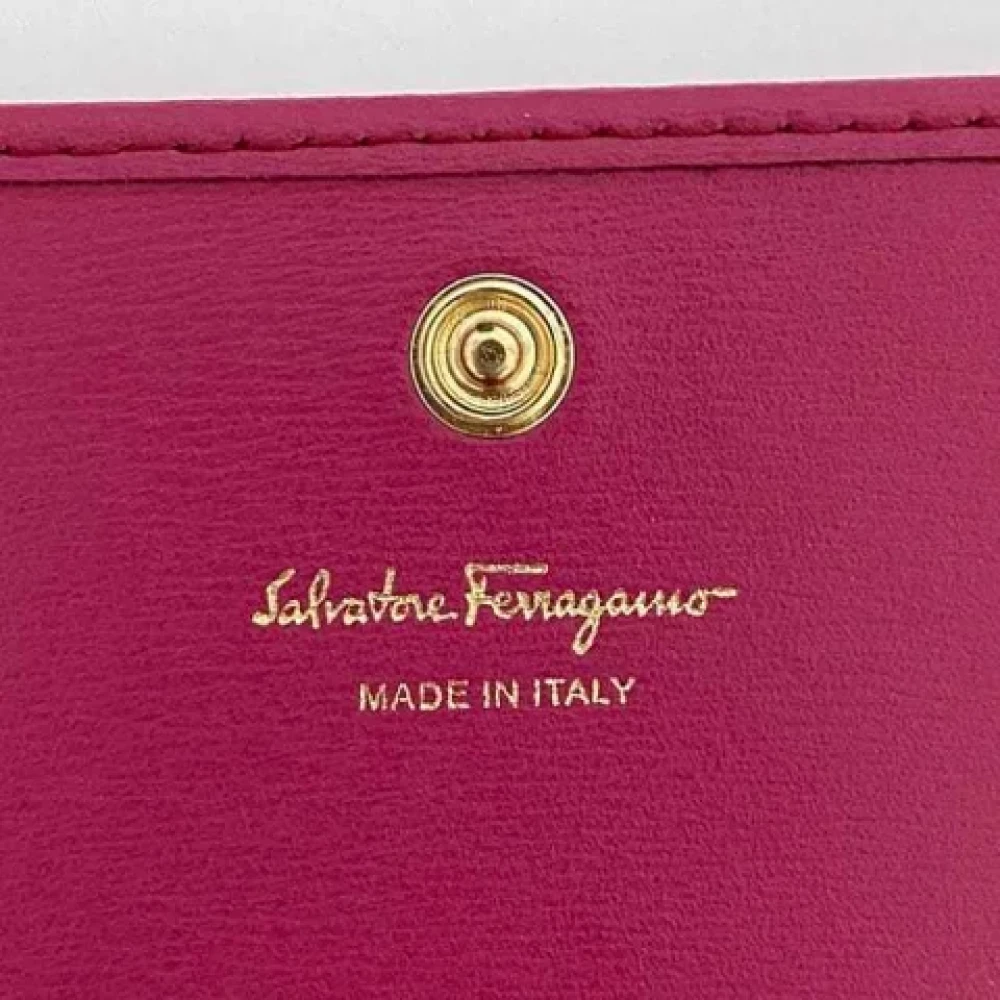 Salvatore Ferragamo Pre-owned Leather wallets Pink Dames
