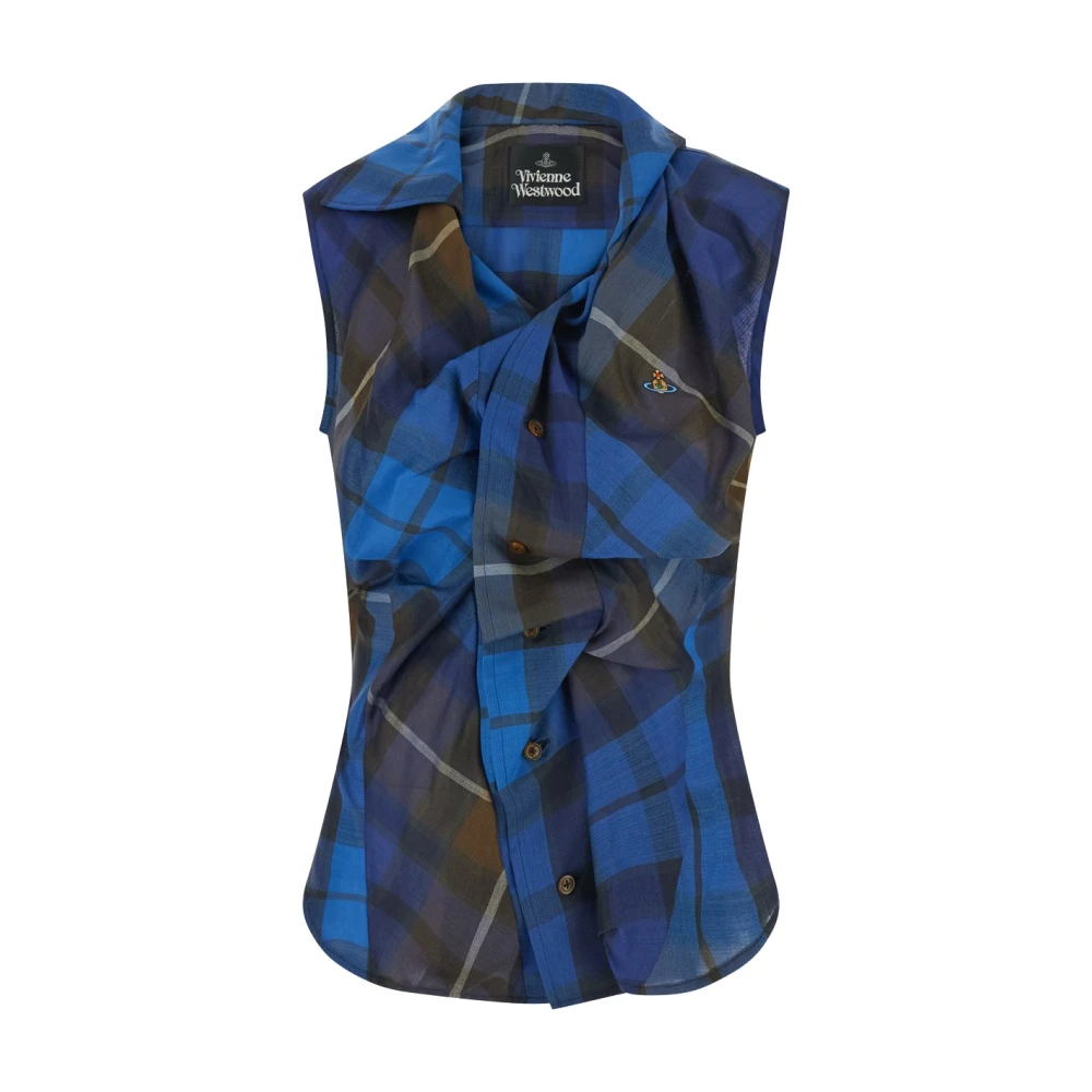 Vivienne Westwood Donna Blu Camicette S, New,