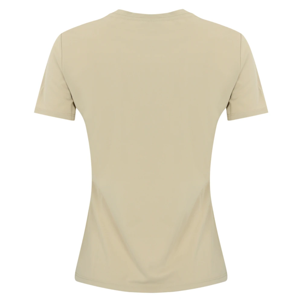 Max Mara Beige Jersey T-shirt met korte mouwen Beige Dames