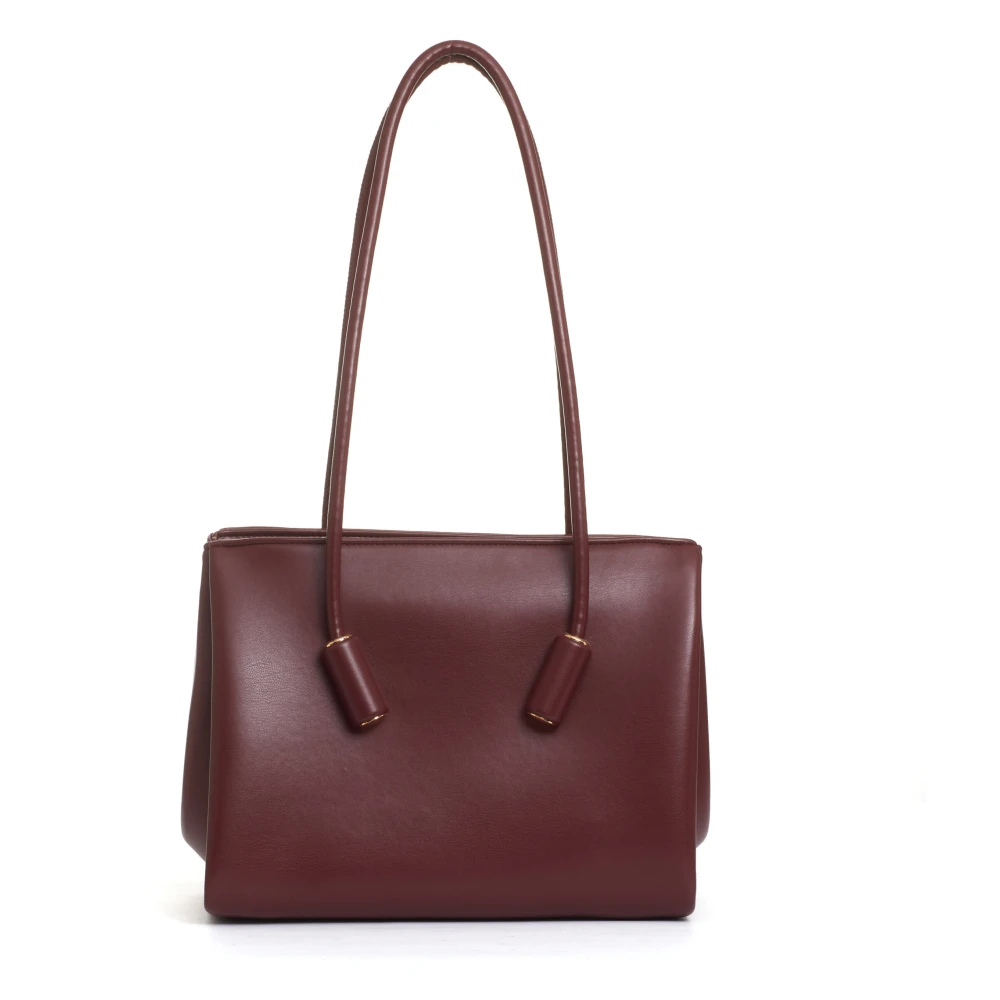 THEMOIRè Bordeaux Eco-Leren Tas Red Dames