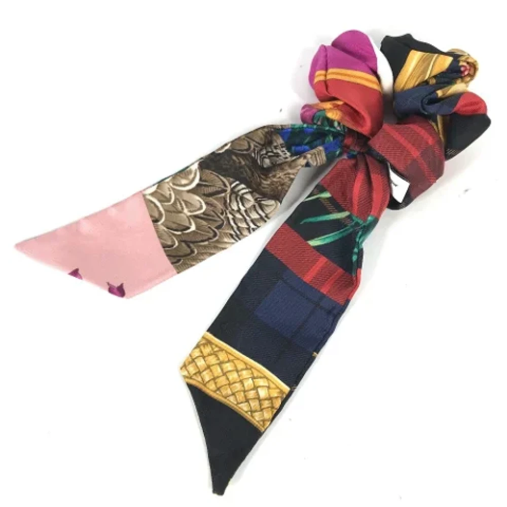 Salvatore Ferragamo Pre-owned Silk hair-accessories Multicolor Dames