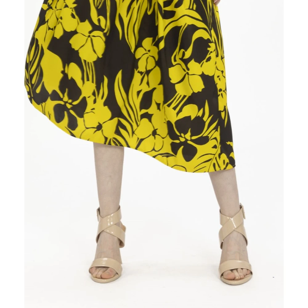N21 Asymmetrische Bedrukte Midi Jurk Multicolor Dames