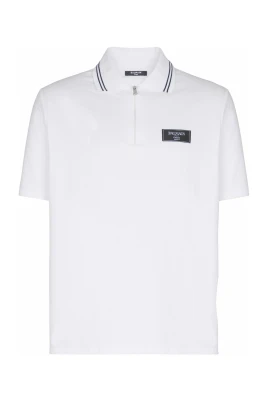 Monogrammärkt polotröja med Couture-etikett