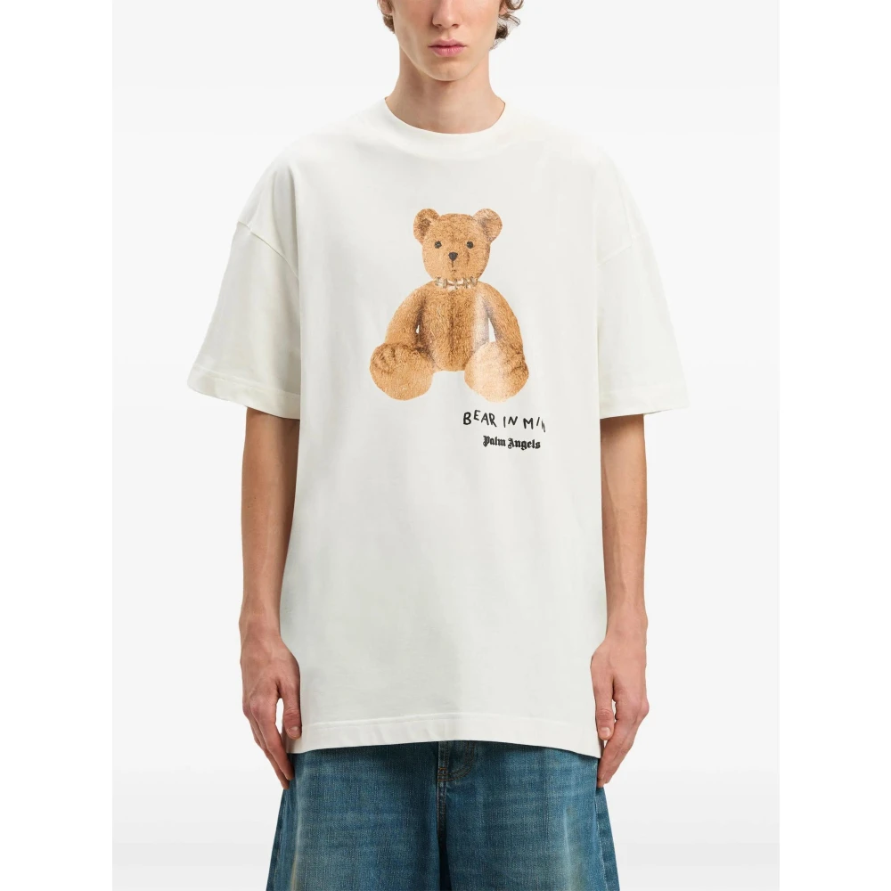 Palm Angels Bear in Mind T-shirt White Heren