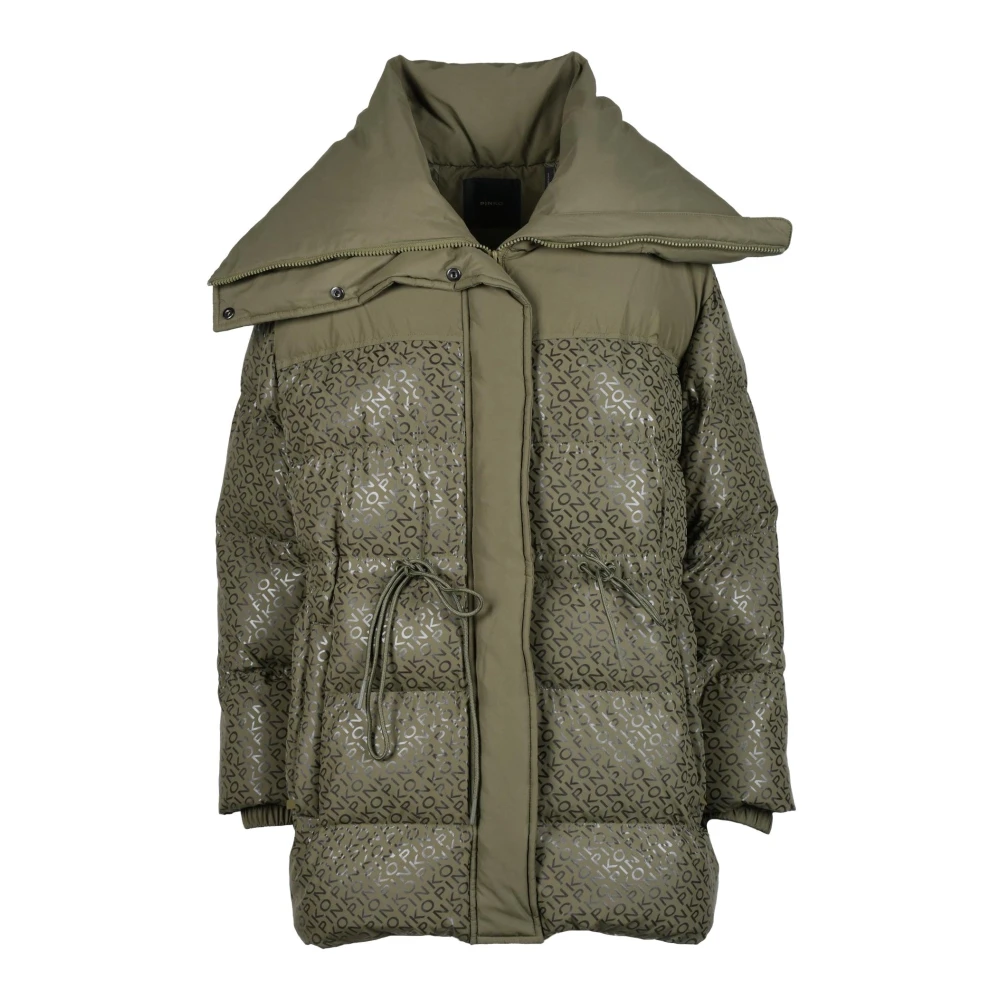 Pinko Gewatteerde Pufferjas Green Dames