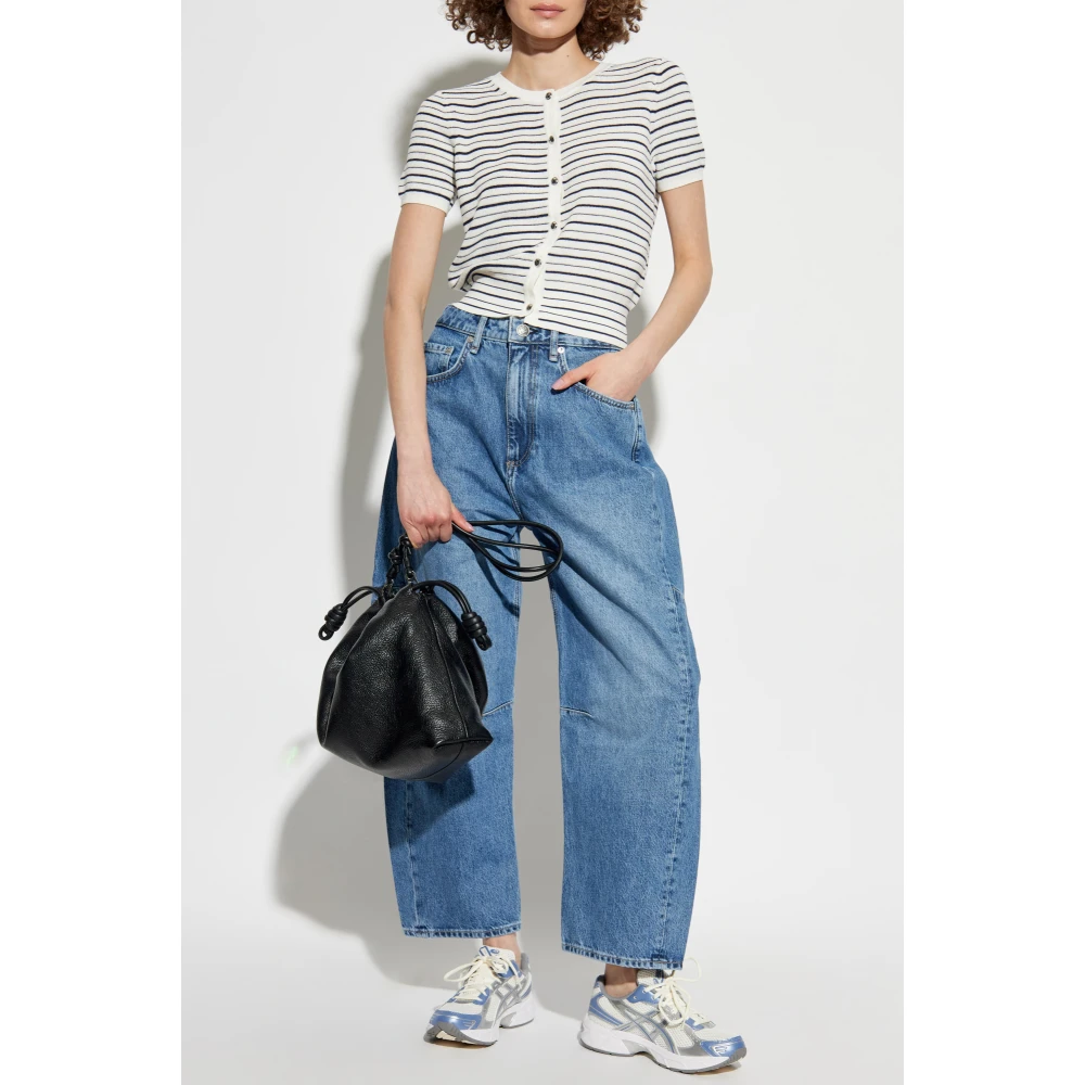 Rag & Bone Cardigan Dina met korte mouwen White Dames