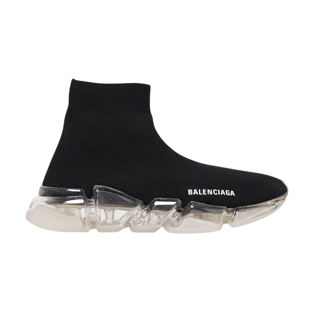 Balenciaga Speed 2.0 Full Clear Sole Sneaker Dames Schoenen Zwart