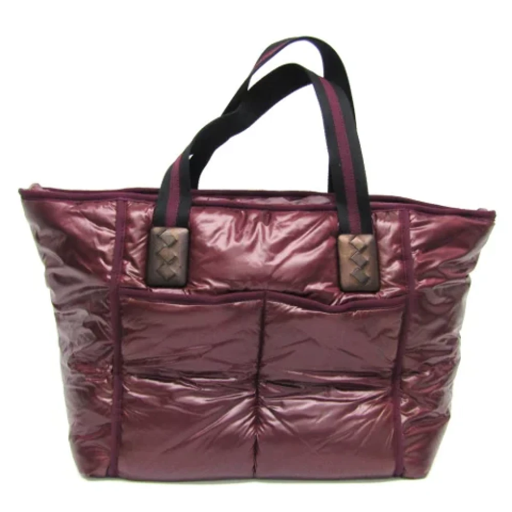 Bottega Veneta Vintage Pre-owned Nylon handbags Red Dames
