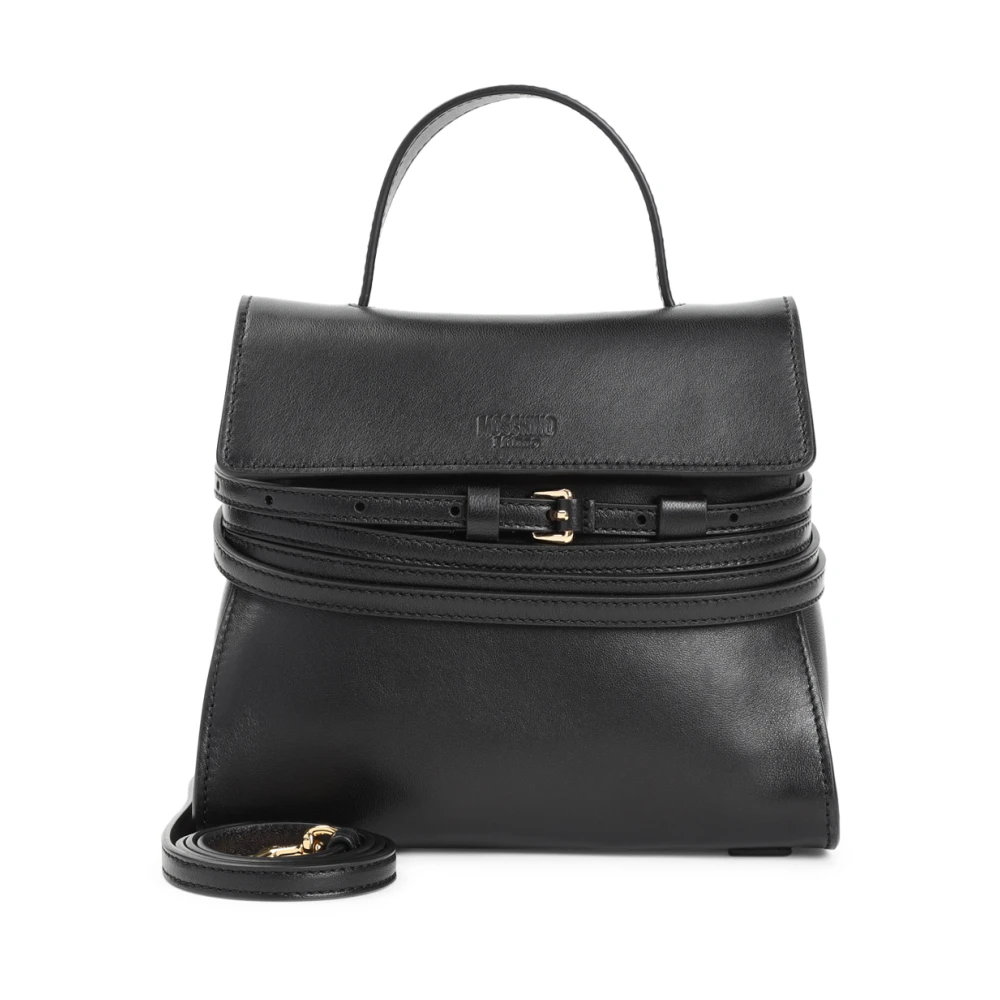Moschino Zwarte Handtas Ss25 Black Dames