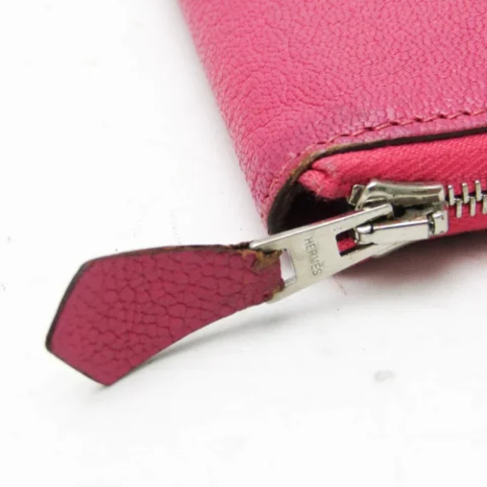 Hermès Vintage Pre-owned Leather wallets Pink Dames