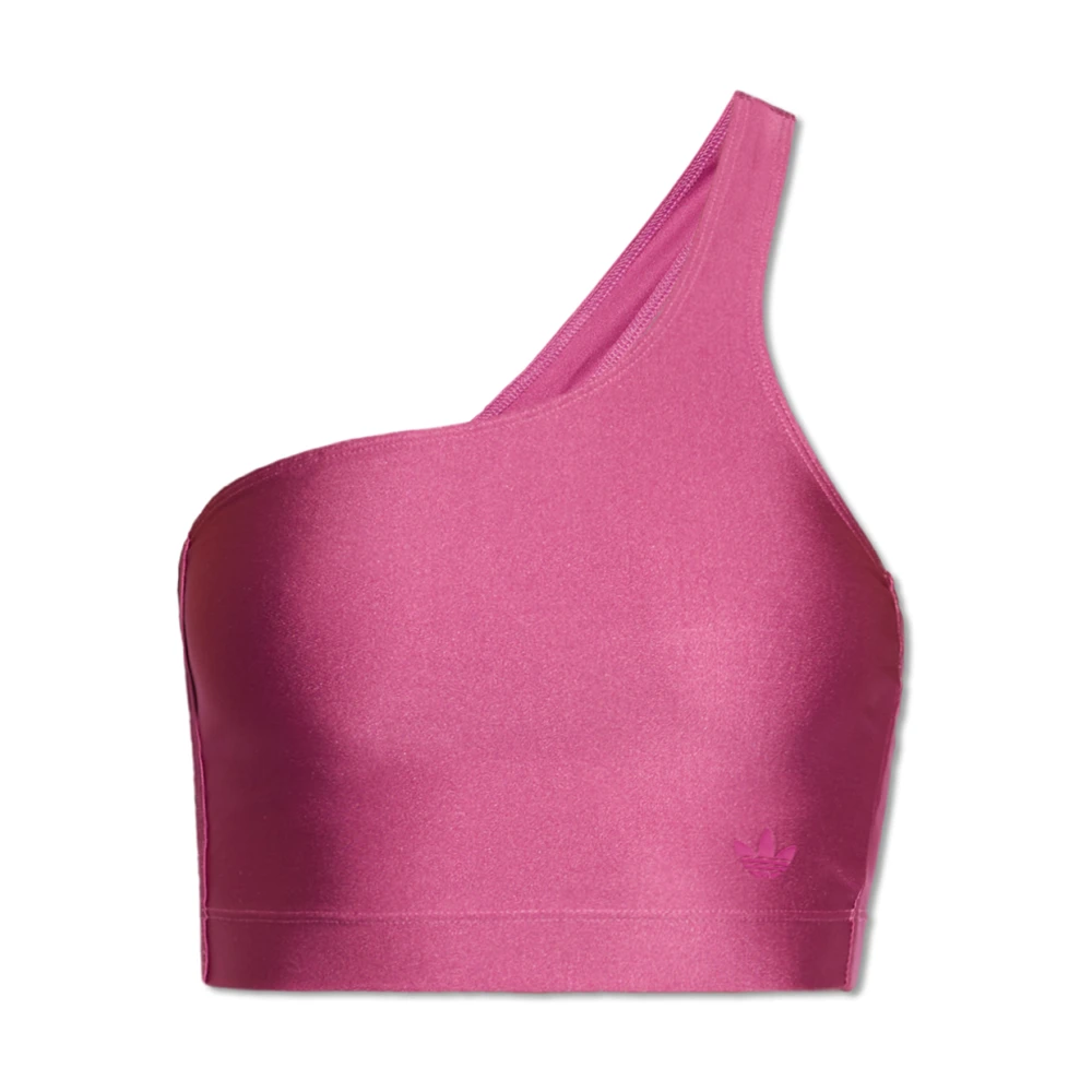 Adidas Originals One-shoulder crop top Pink Dames