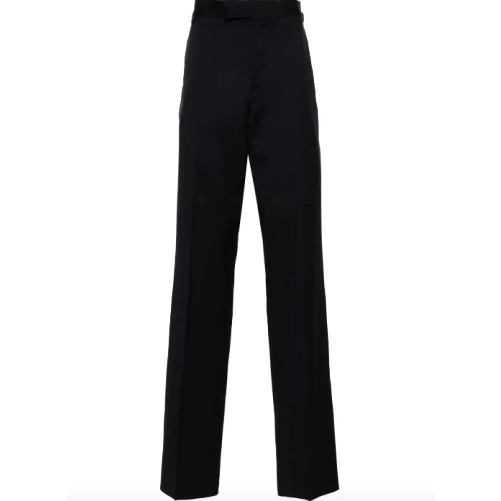 Vivienne Westwood Men's Blue Straight Trousers, L, Navy Trouser Stylish Casual Wear