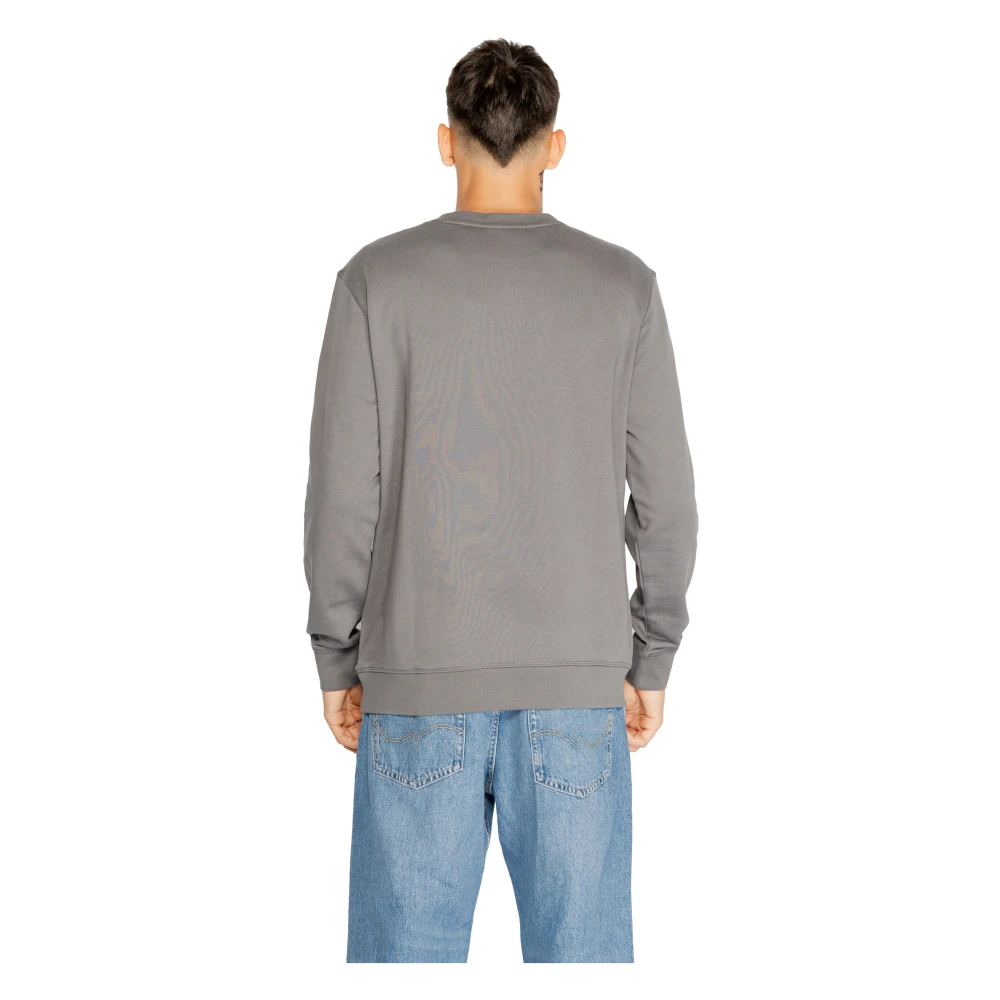 Hugo Boss Heren Sweatshirt Herfst Winter Collectie Katoen Gray Heren