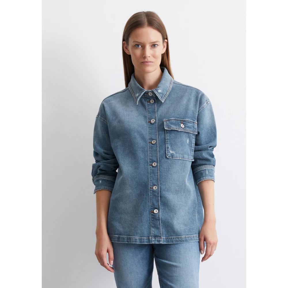 Marc O'Polo Relaxed denim overshirt Blue Dames