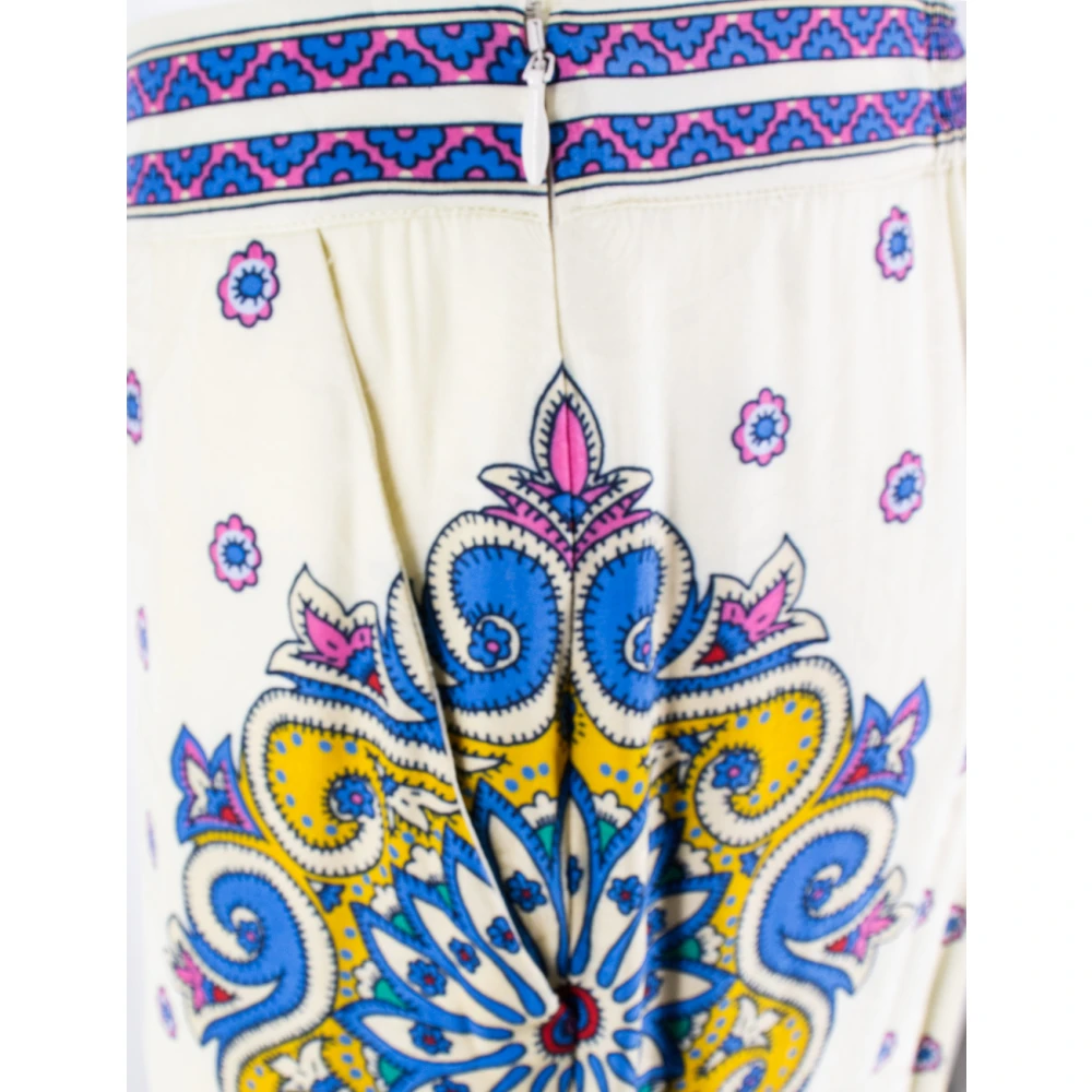 ETRO Zijden Palazzo Broek met Paisley Print Multicolor Dames
