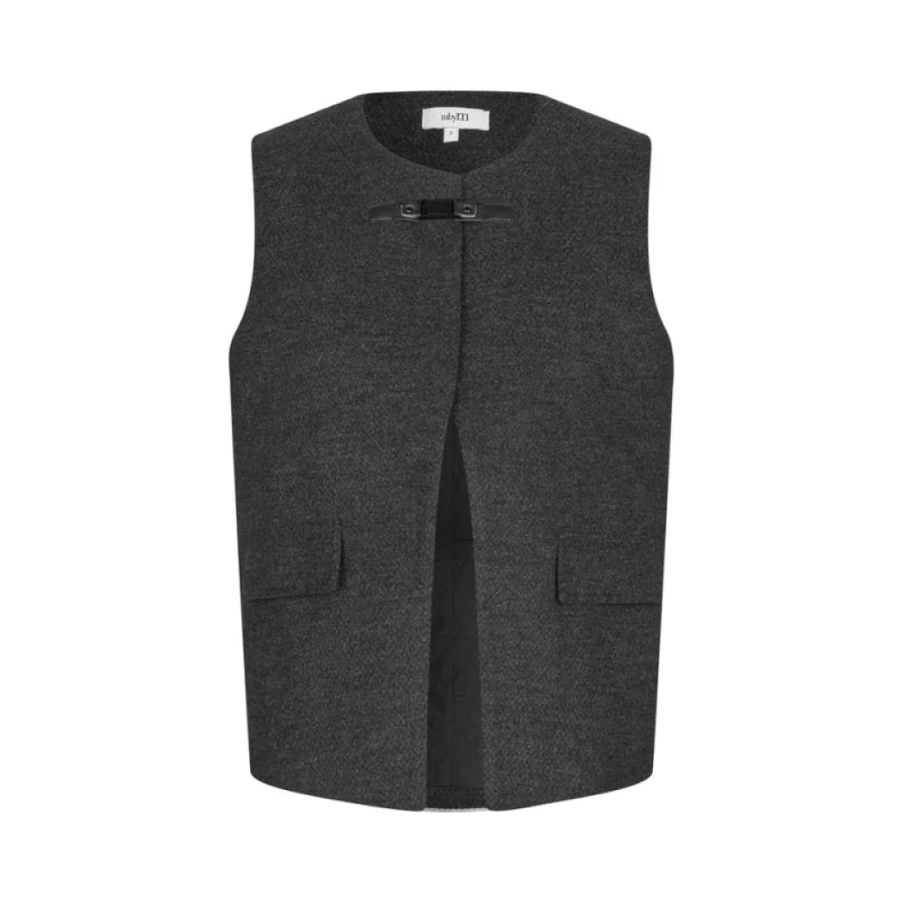 MbyM Houtskool Mouwloos Vest Black Dames