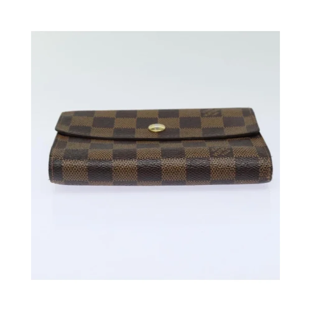 Louis Vuitton Vintage Pre-owned Canvas wallets Brown Dames