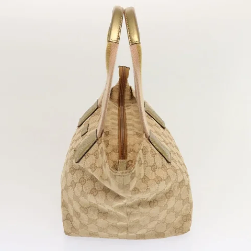 Gucci Vintage Pre-owned Canvas handbags Beige Dames