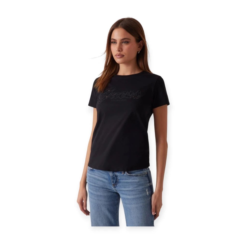 Guess Katoenen T-shirt Black Dames