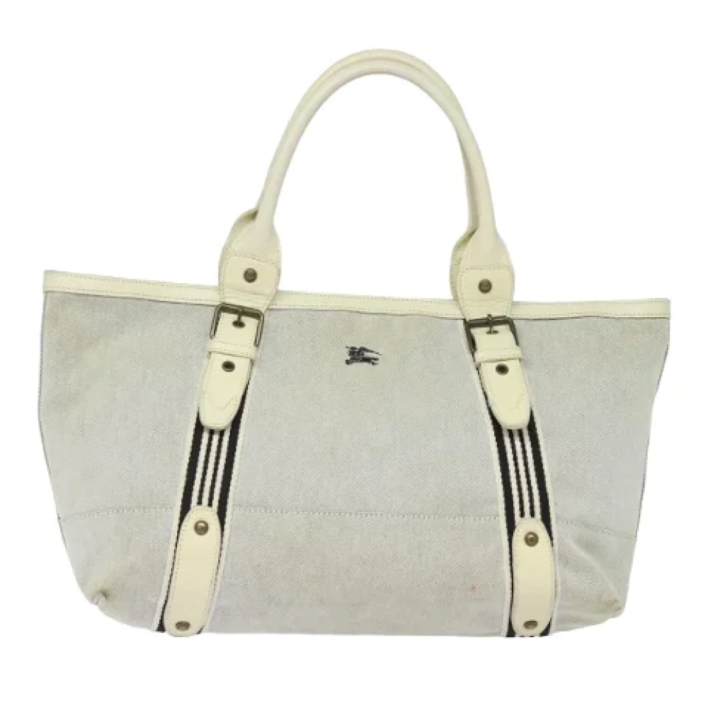 Burberry Vintage Pre-owned Canvas handbags Beige Dames