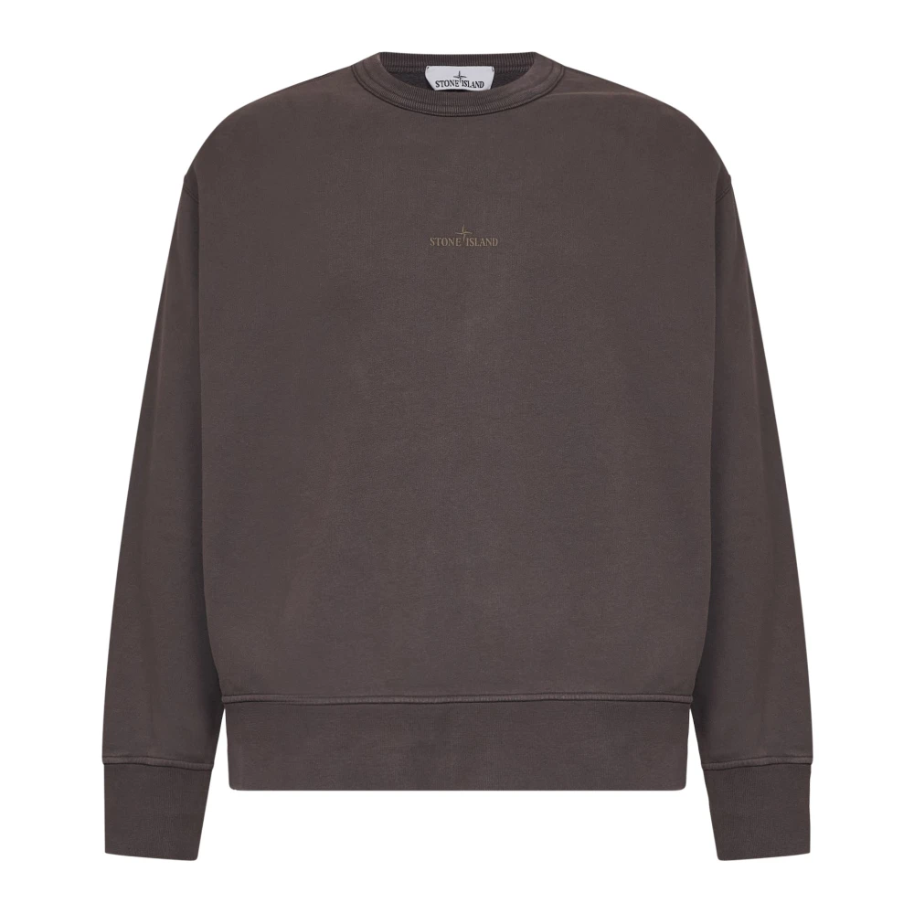 Stone Island Violette Stone Island_sweatshirt Mit Rundhalsausschnitt Aus Weinroter Baumwolle_violette_xl_mann - Bild 5