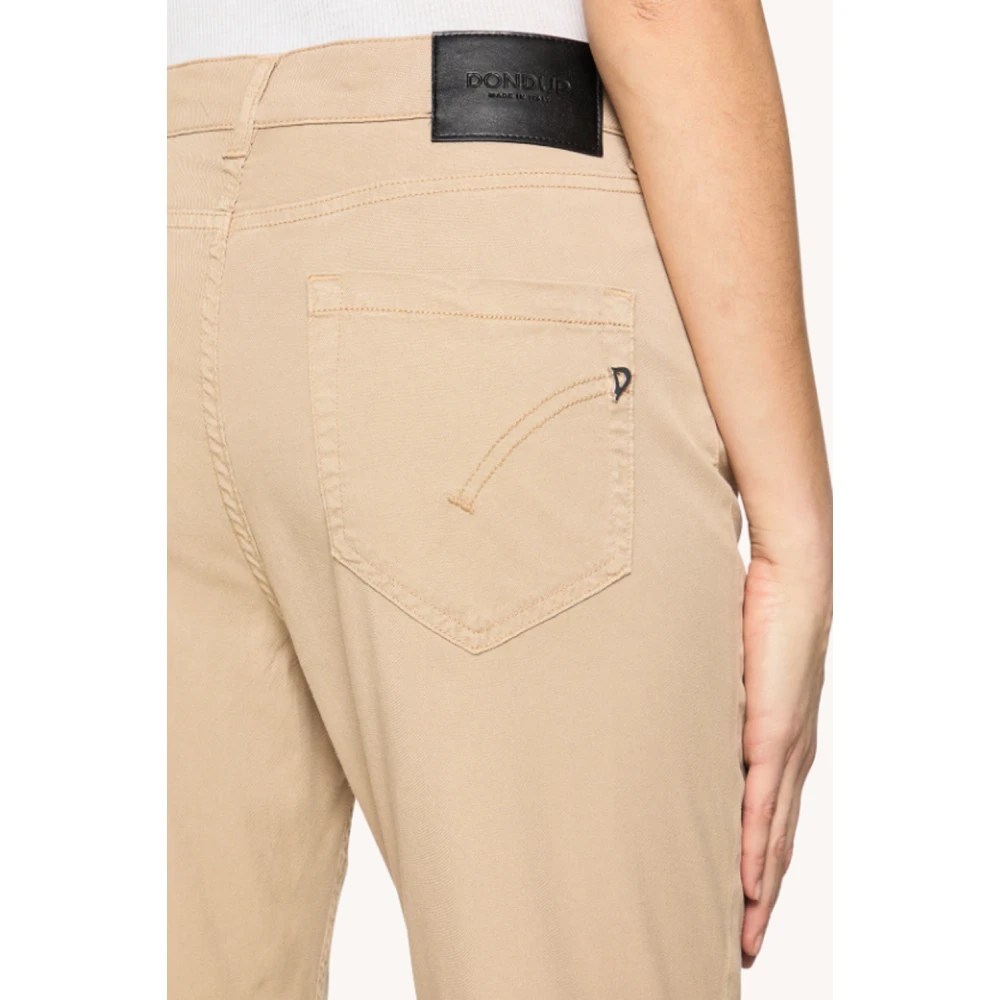 Dondup Cropped Trousers Beige Dames