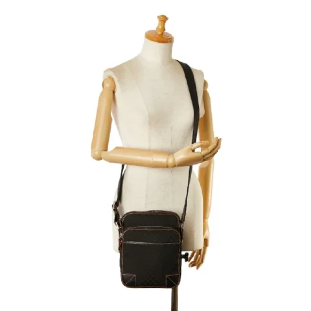 Celine Vintage Pre-owned Canvas shoulder-bags Brown Dames