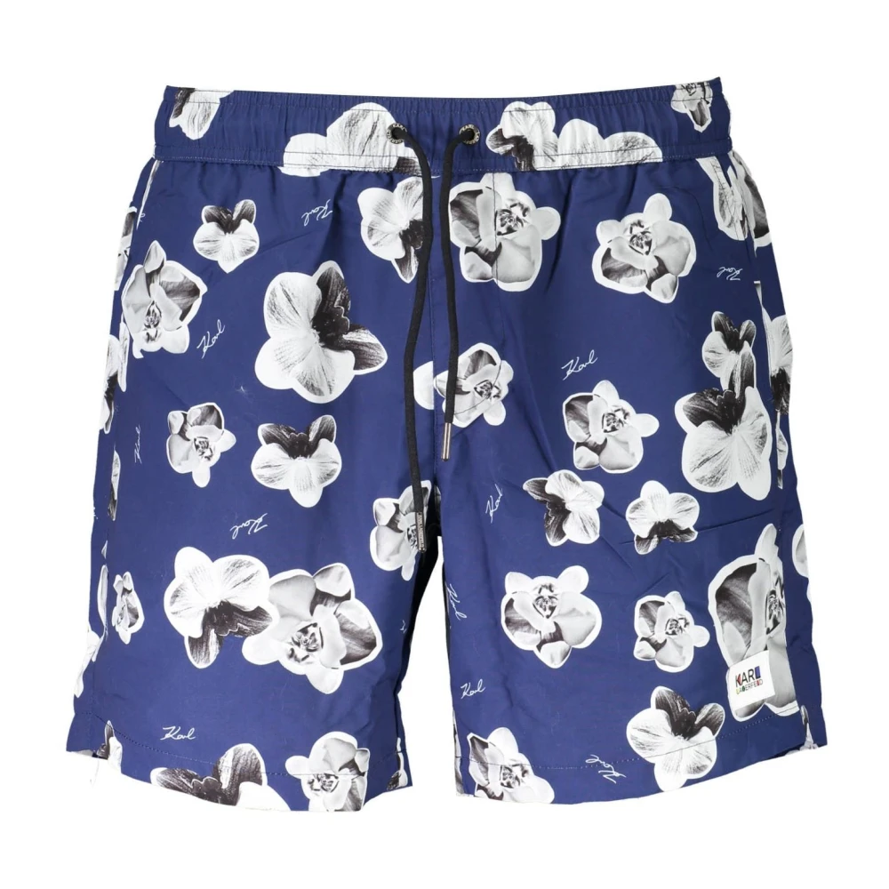 Karl Lagerfeld Men's Blue Beachwear Costume Bottom Part - Beachwear - S - Swimwear