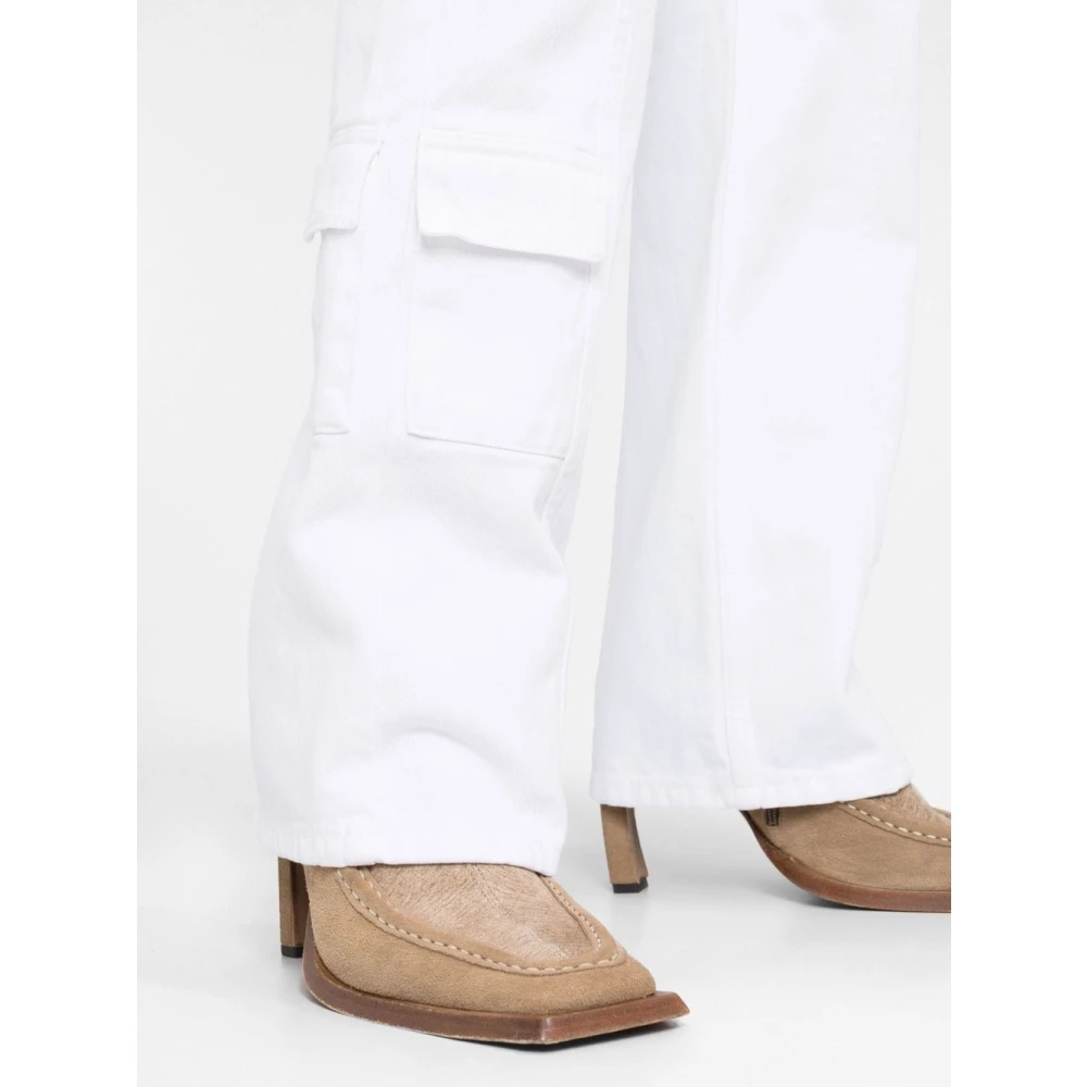 Isabel marant Cargo Zak Straight-Leg Jeans White Dames