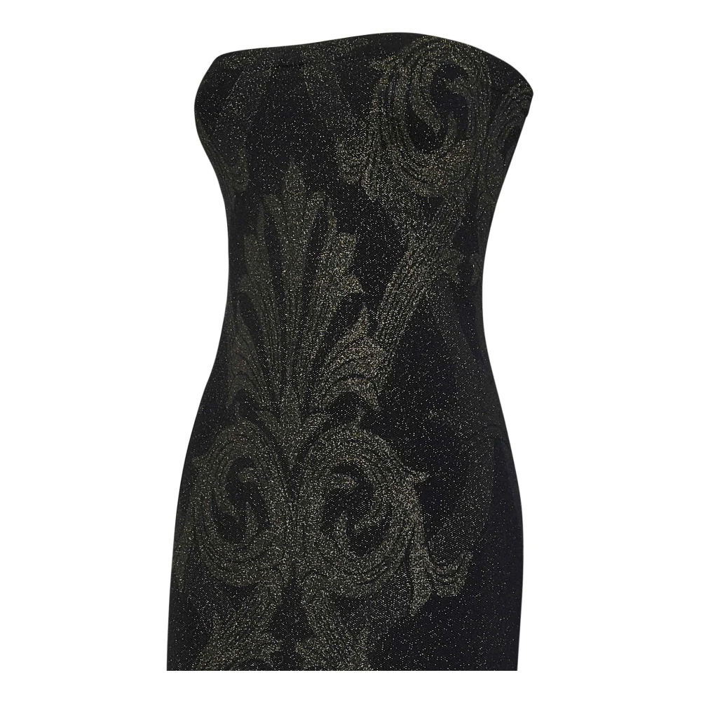 Wolford Zwarte Jacquard Jurk Elegant Gelegenheidskleding Black Dames
