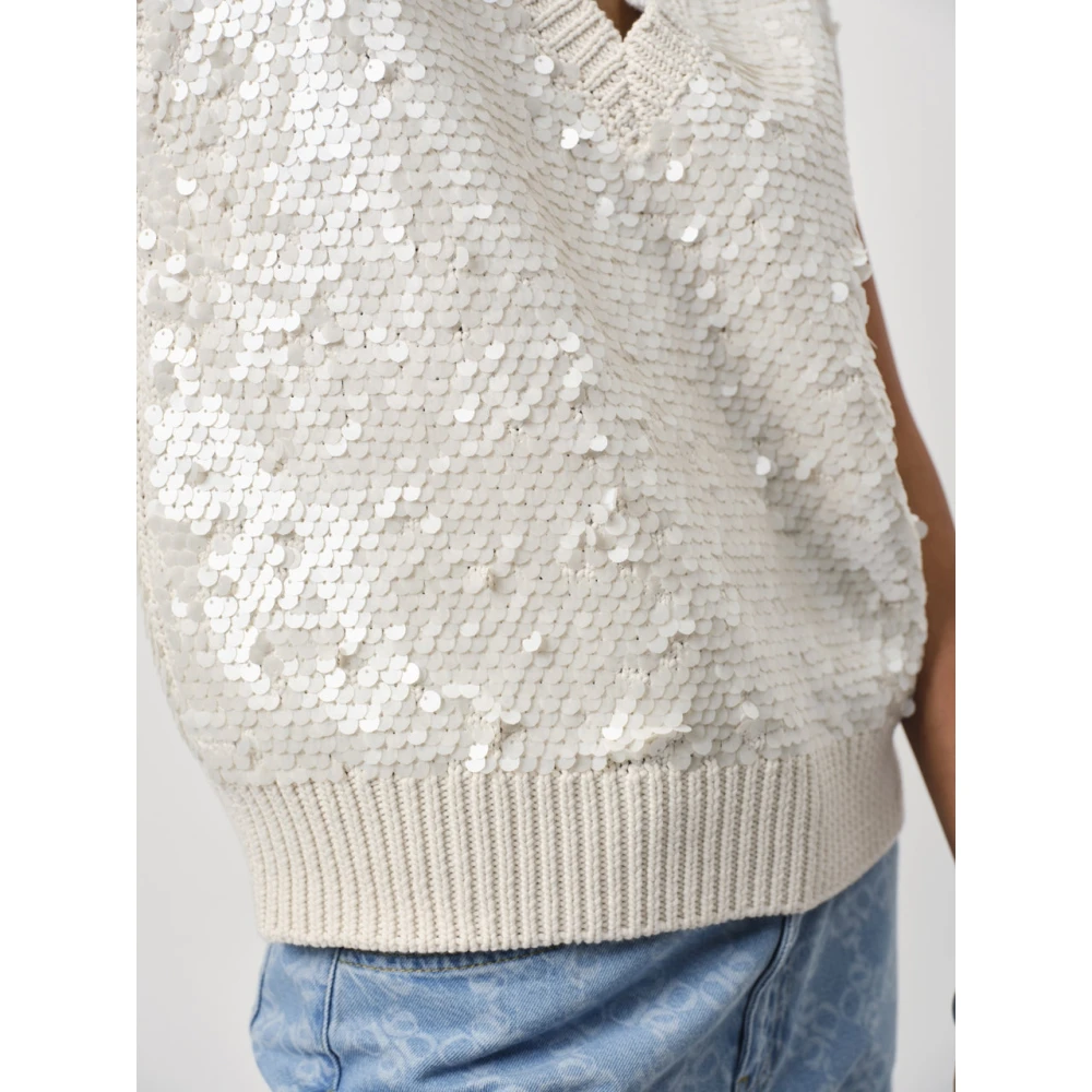 Dante 6 Paillettrui in Botercrème Beige Dames