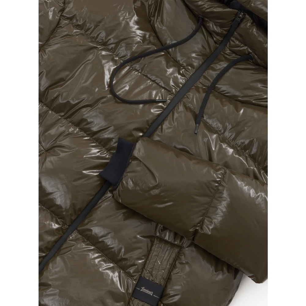 Herno Gewatteerde parka met capuchon Green Dames