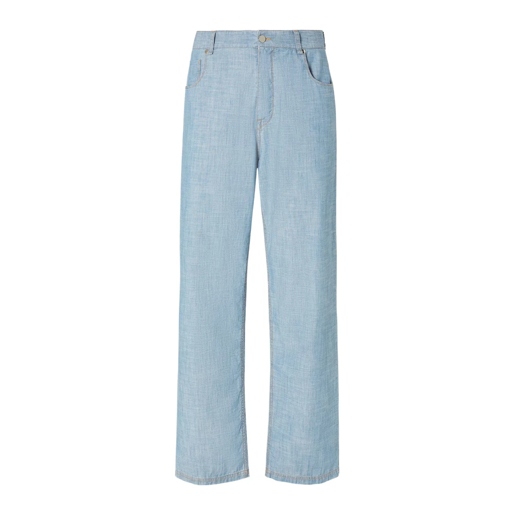 Fendi Herren Blau E Jeans Komfort Fit Hergestellt In Italien