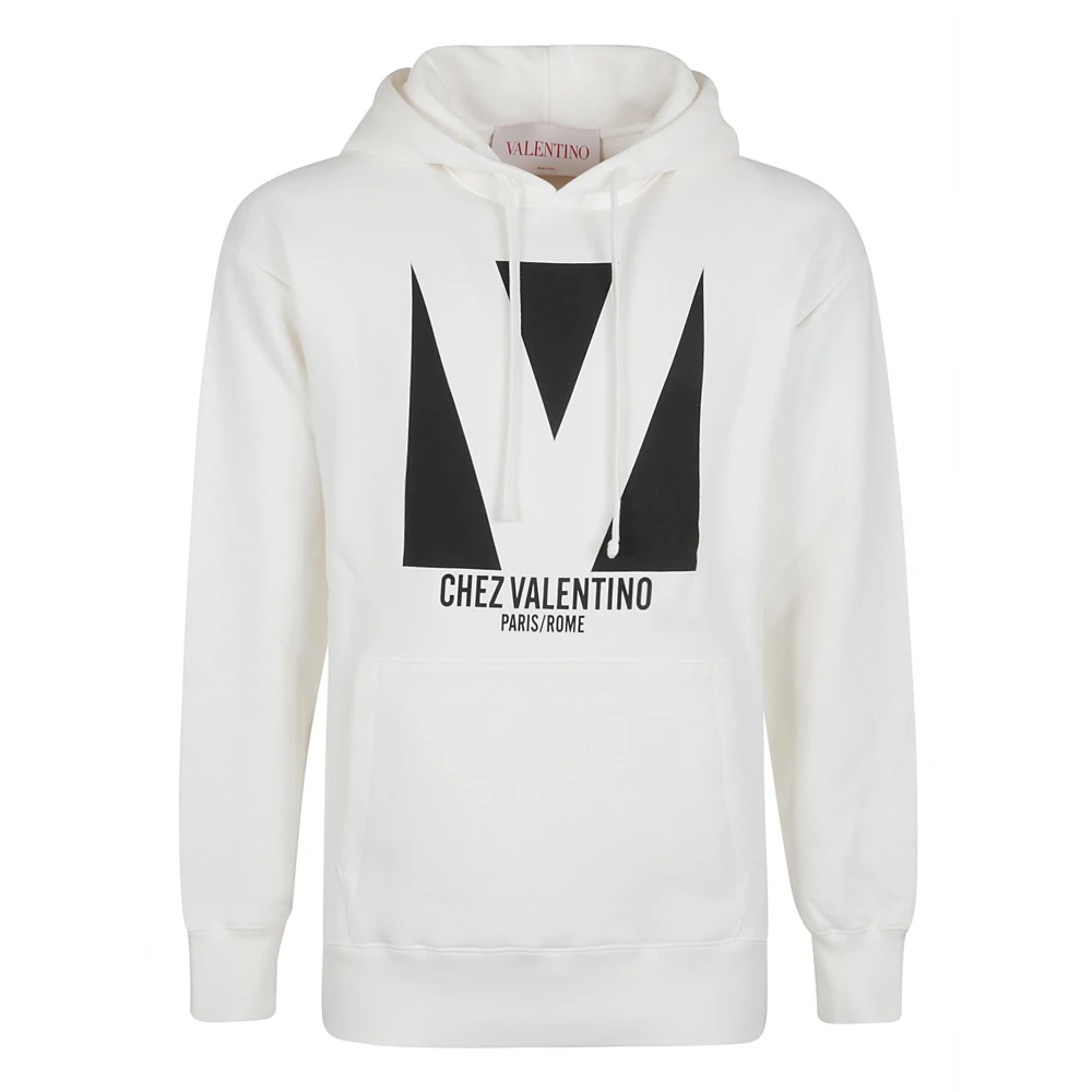 Valentino Garavani Ivoor Jersey Sweater Patroon White Dames