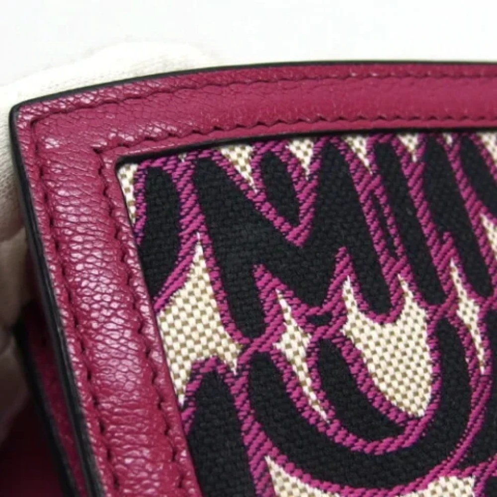 Miu Pre-owned Canvas wallets Multicolor Dames