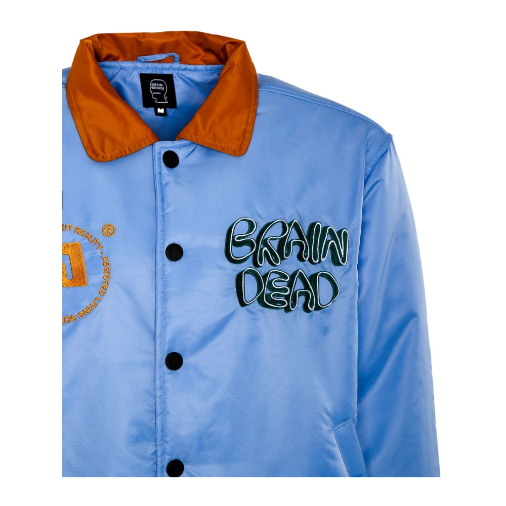 Brain Dead Satin Bomberjack Blue Heren