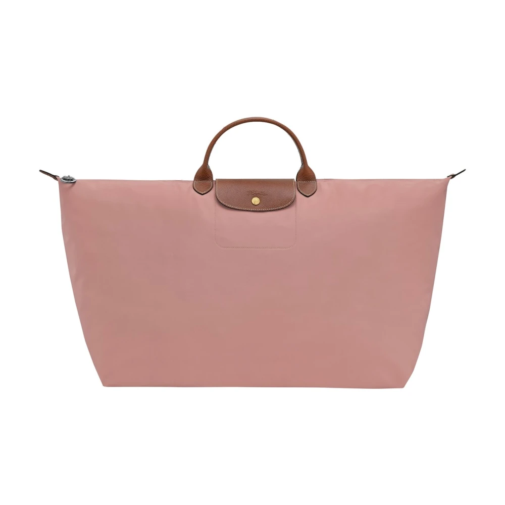 Longchamp Women's Pink Original Travel Canvas Bag