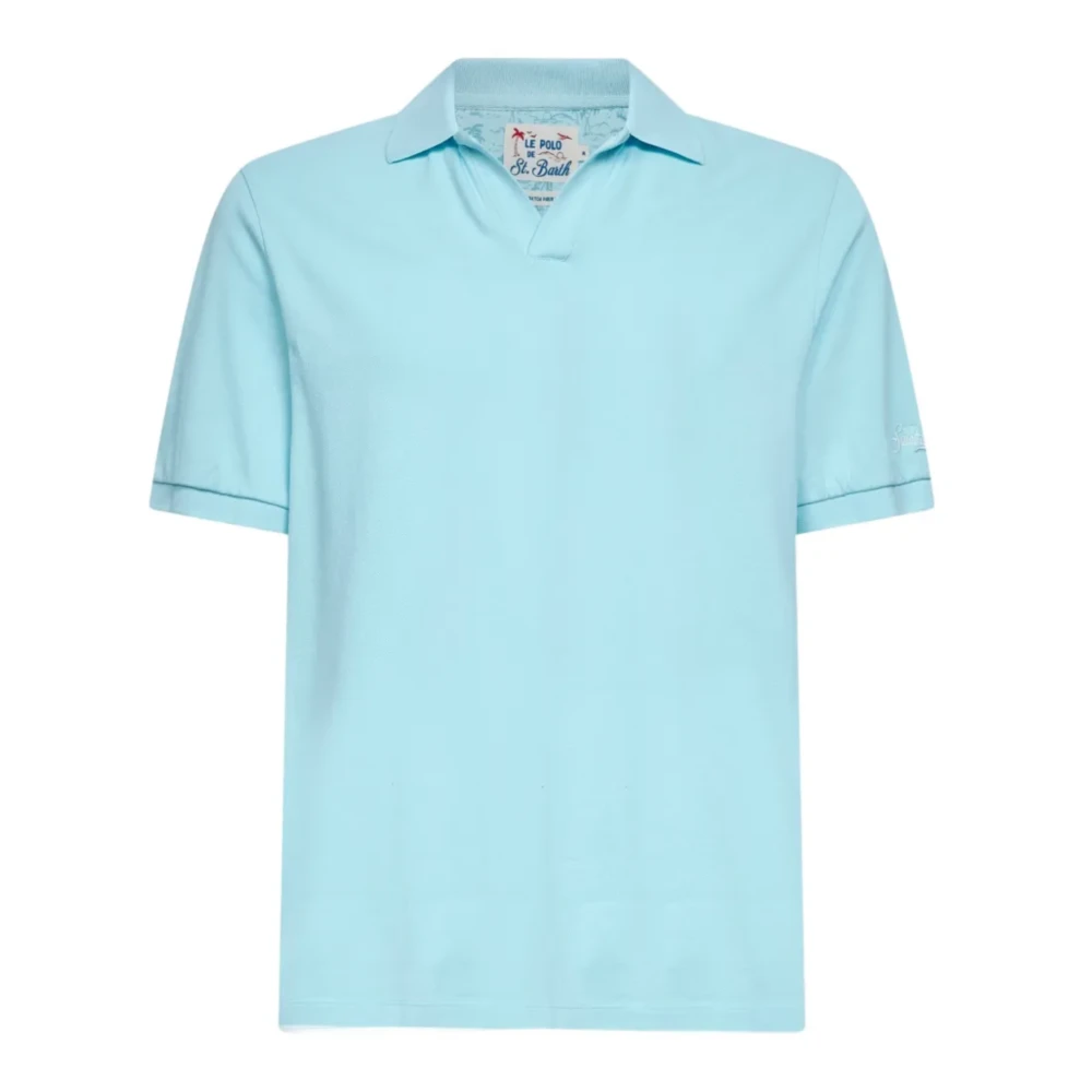 Mc2 Saint Barth Blue Polo Shirts, Male, L, Charles Polo Shirt