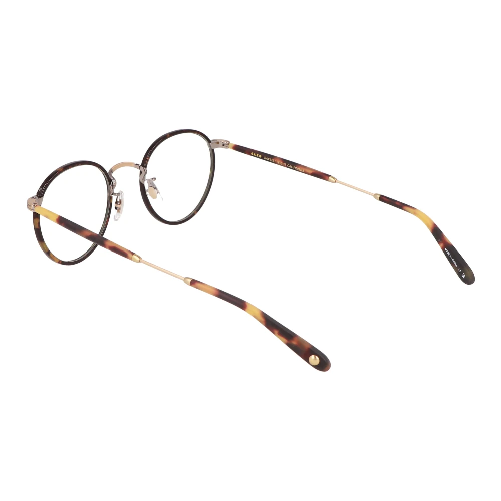 Garrett Leight Ronde Metalen Frame Bril Wilson Brown Unisex