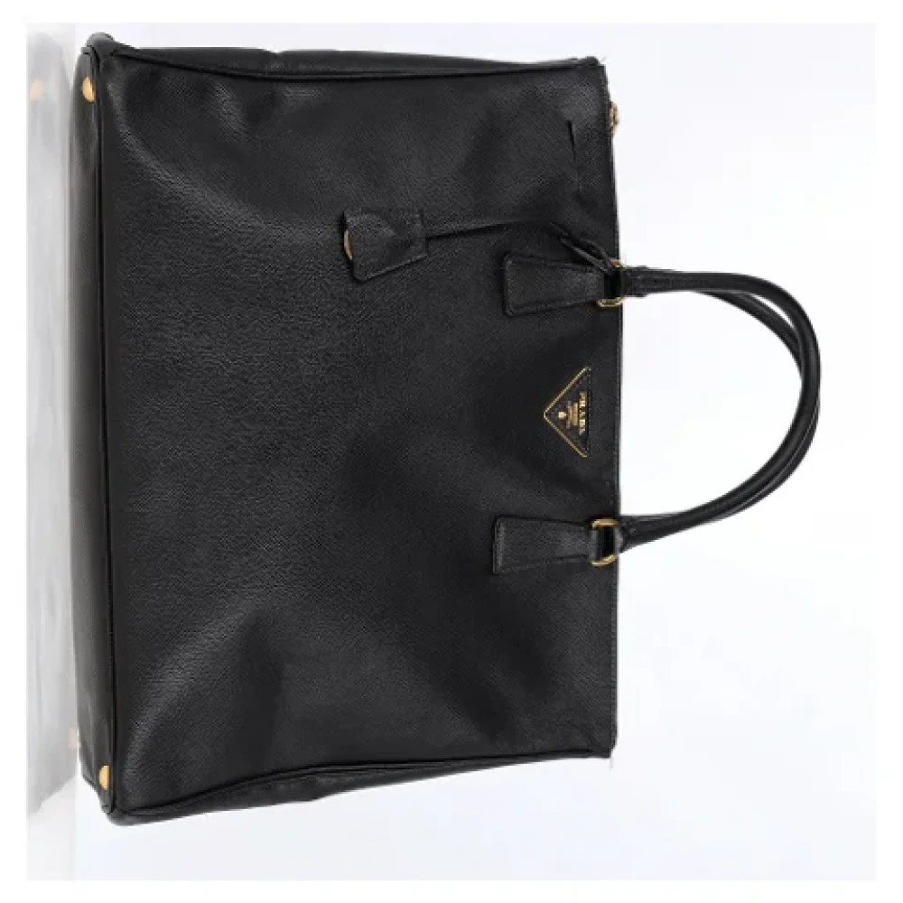 Prada Vintage Pre-owned Leather handbags Black Dames