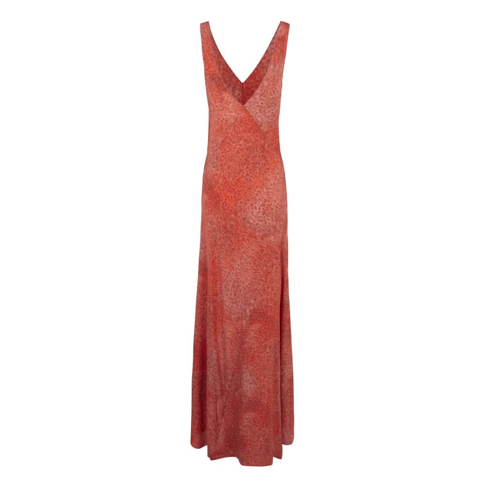 Cortana Zijden Granada Print Jurk Red Dames