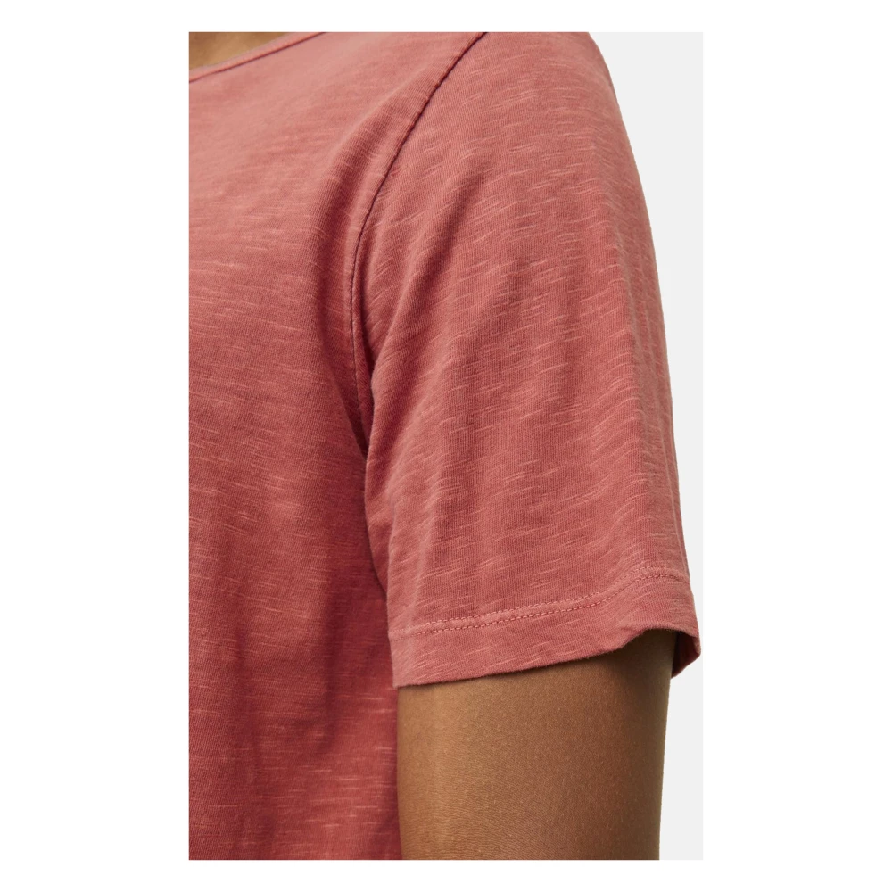 jack & jones Split Neck Heren T-shirt Pink Heren