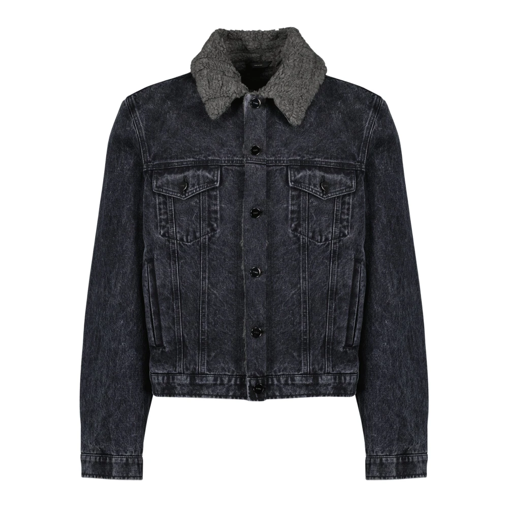 Fendi Men's Black Blouson - Denim Jackets - Xl - Jackets