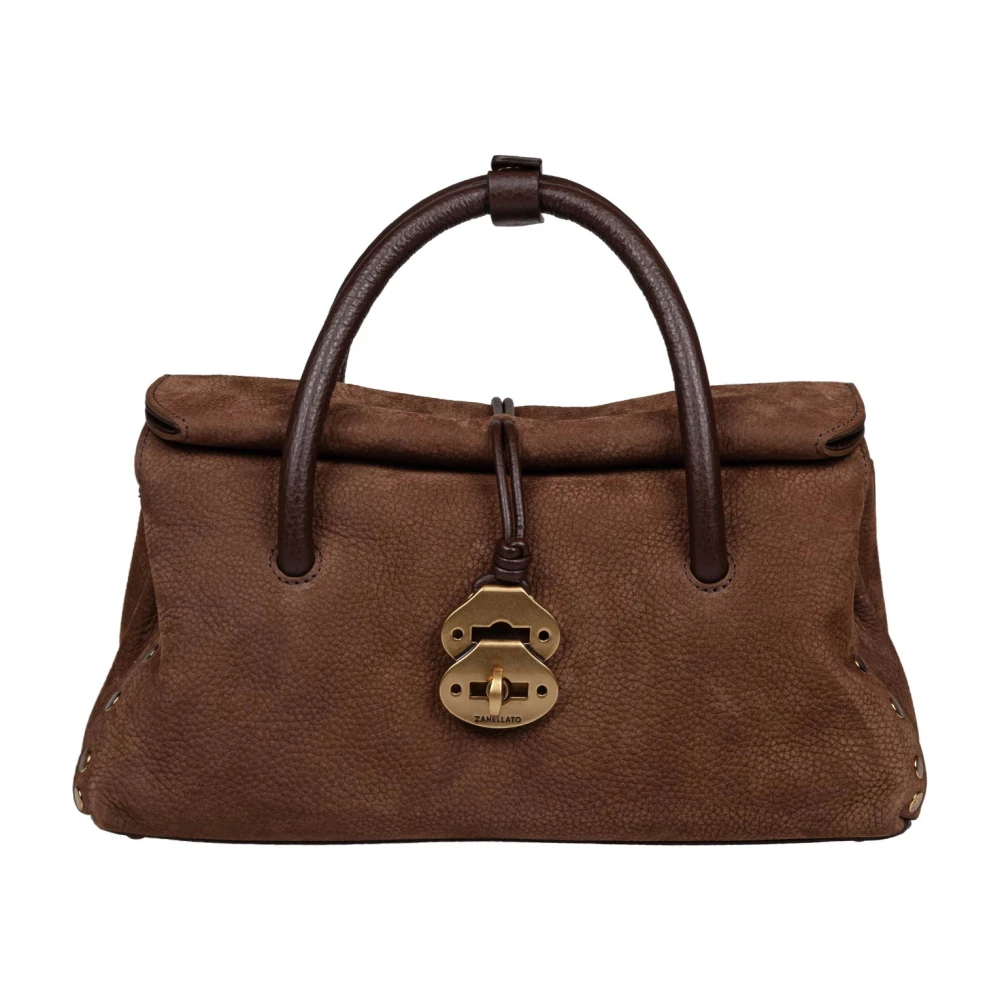 Zanellato , Handbags, Female, Brown, One Size, Dotta Jones Small Leather Handbag - Image 3
