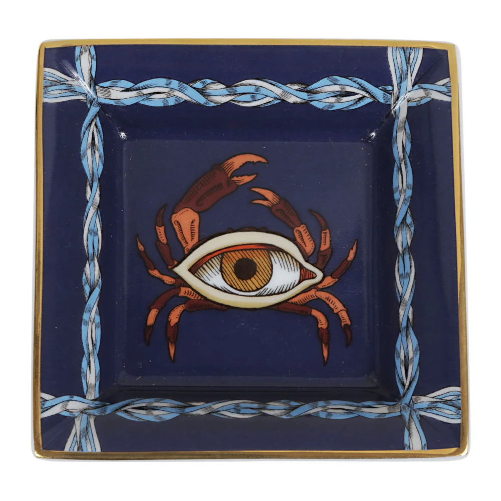 La DoubleJ Krab Trinket Tray Blue Dames