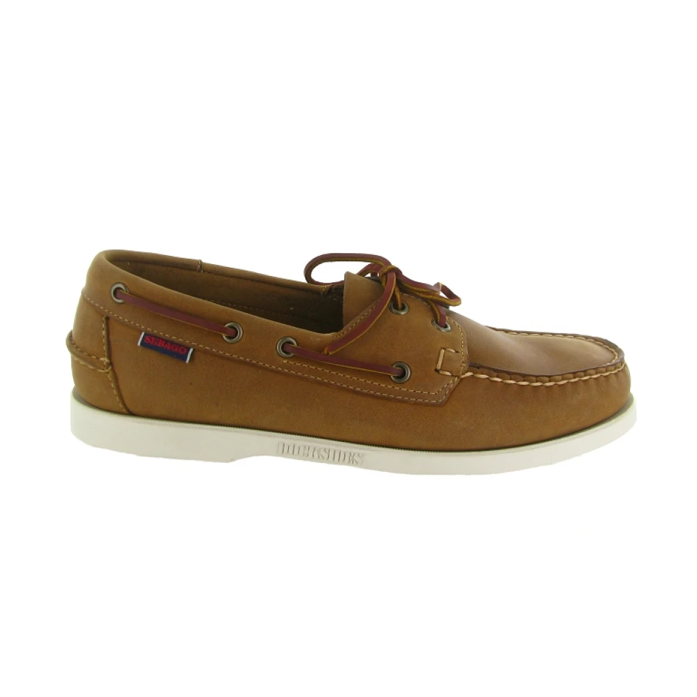 Sebago Brown Portland Crazy H Shoes - Male - Boat Shoes - 8 Uk - Shoes