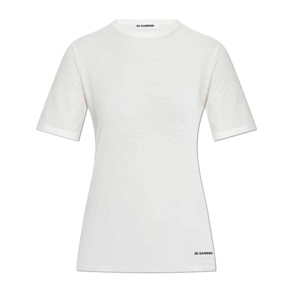 Jil Sander T-shirt met logo White Dames