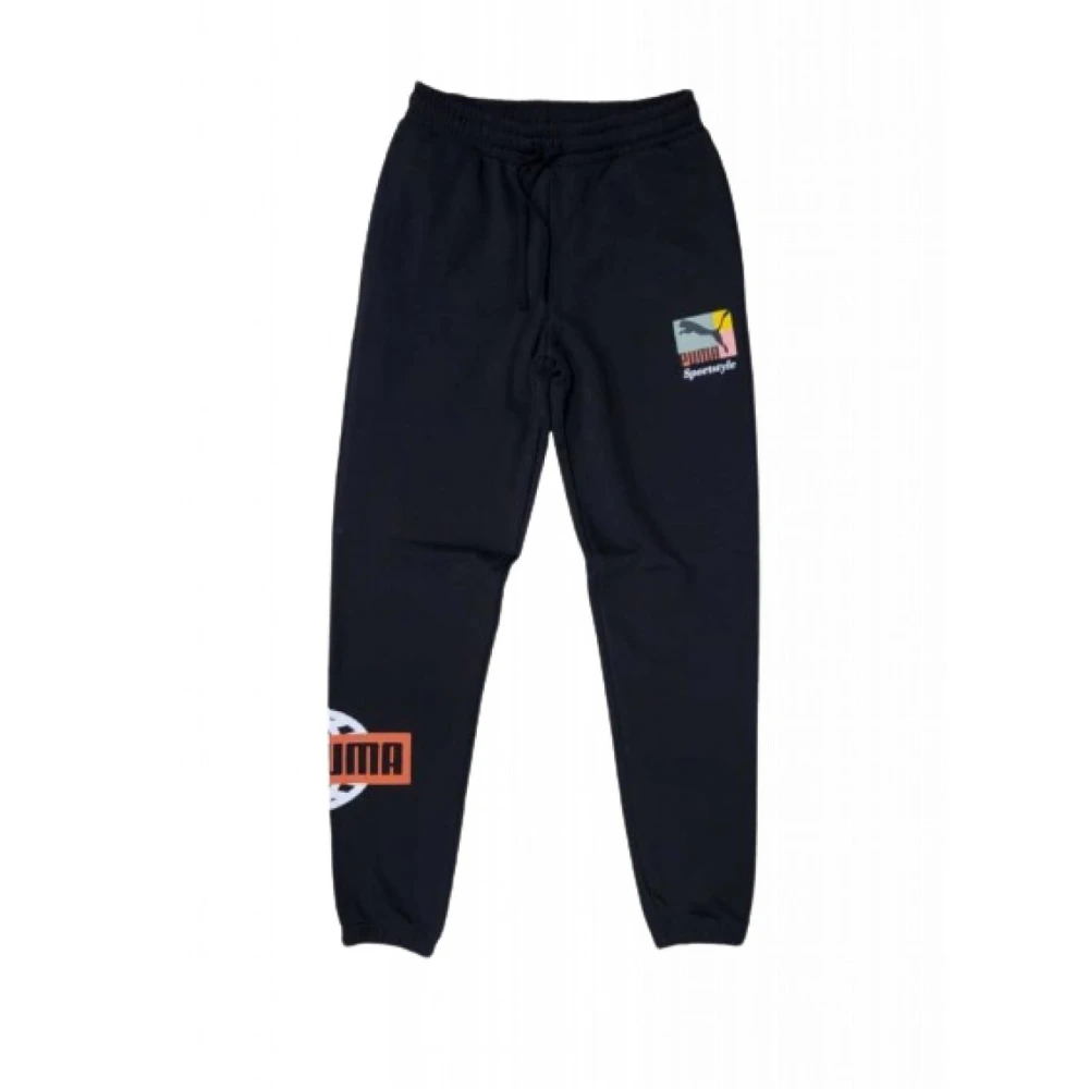 Puma Katoenen Elastische Taillebroek Black Heren